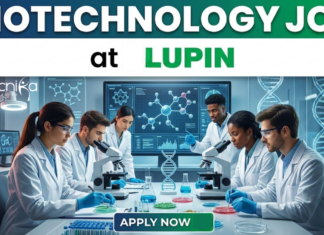 Biotechnology Job at Lupin. Start your Lupin Career in Bioprocessing today, Apply Now. Job Opportunity at Pune, India.