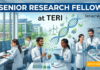 Senior Research Fellow at TERI. Biotechnology, Microbiology, Molecular Biology, or related Life Sciences Candidates, Apply Now.
