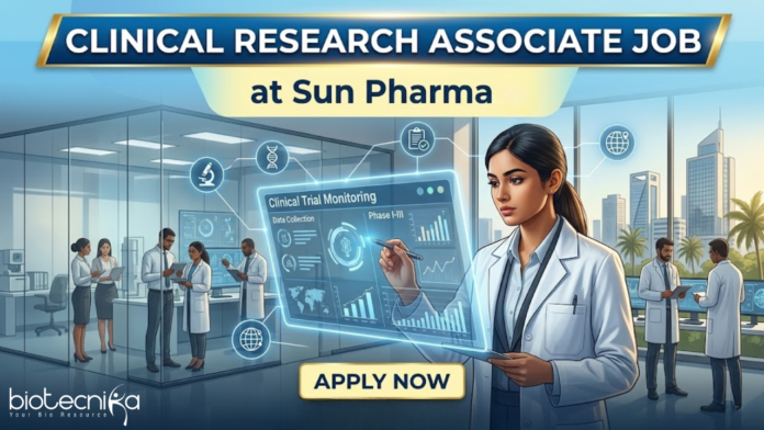 Clinical Research Associate Job at Sun Pharma. Biology Candidates with experience in Clinical Research, Apply Now. Clinical Research Associate Job at Sun Pharma. Biology Candidates with experience in Clinical Research, Apply Now.