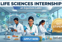 Life Sciences Internship at Equinox Labs. Apply Now For Instrumentation Intern Position and Get Stipend. Intern Opportunity in Navi Mumbai.
