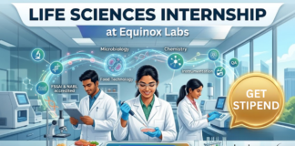 Life Sciences Internship at Equinox Labs. Apply Now For Instrumentation Intern Position and Get Stipend. Intern Opportunity in Navi Mumbai.