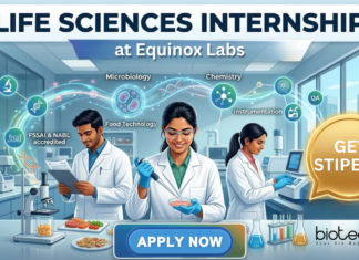 Life Sciences Internship at Equinox Labs. Apply Now For Instrumentation Intern Position and Get Stipend. Intern Opportunity in Navi Mumbai.