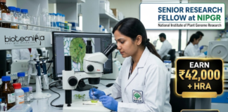 Senior Research Fellow at NIPGR. Life Sciences Candidates, Attend The Walk-in-Interview & Earn ₹42,000 + HRA.