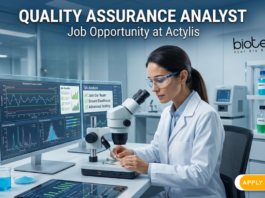Quality Assurance Analyst Job at Actylis. Biology Candidates, Apply Now For this QA Analyst Job in Bengaluru, India.