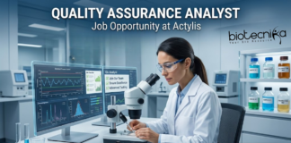Quality Assurance Analyst Job at Actylis. Biology Candidates, Apply Now For this QA Analyst Job in Bengaluru, India.