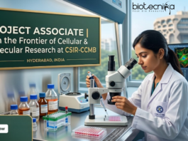 Project Associate Job at CSIR-CCMB (Centre for Cellular & Molecular Biology). Biological Sciences Candidates, Apply Now.