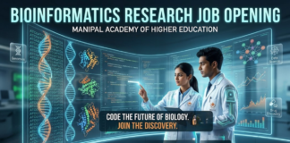 Bioinformatics Job at MAHE. Bioinformatics Candidates, Apply Now & Earn ₹56,000 + HRA per month. Research Job in Karnataka.