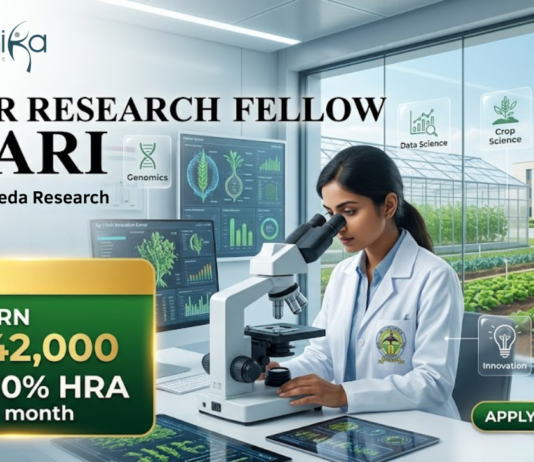 Senior Research Fellow at CARI. Opportunity for Life Science Candidates. Earn ₹42,000 + 10% HRA per month. Attend The Walk-in Interview.
