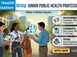 Public Health Job at World Health Organization. Biomedical & Life Sciences Candidates, Apply Now For this incredible Opportunity in New Delhi