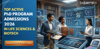 Top PhD Program Admissions 2026 in Life Sciences & Biotech. Applications Closing Fast, Secure your Research Spot in Life Sciences Today!