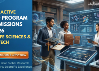 Top PhD Program Admissions 2026 in Life Sciences & Biotech. Applications Closing Fast, Secure your Research Spot in Life Sciences Today!