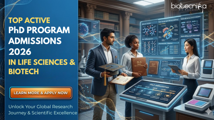 Top PhD Program Admissions 2026 in Life Sciences & Biotech. Applications Closing Fast, Secure your Research Spot in Life Sciences Today! Top PhD Program Admissions 2026 in Life Sciences & Biotech. Applications Closing Fast, Secure your Research Spot in Life Sciences Today!