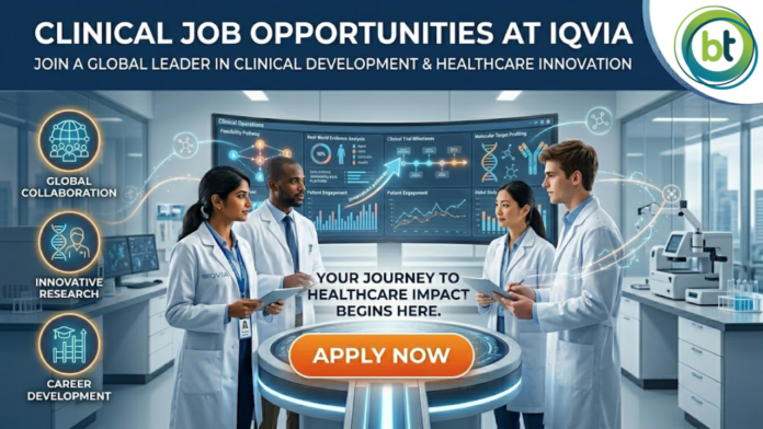 Clinical Job at IQVIA. Biological Sciences Candidates, Apply Now For Sr. Clinical Data Coordinator Role in Kolkata or Thane. Clinical Job at IQVIA. Biological Sciences Candidates, Apply Now For Sr. Clinical Data Coordinator Role in Kolkata or Thane.