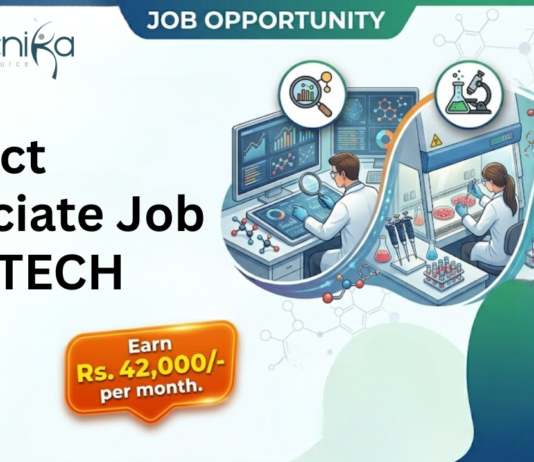 Project Associate Job at IMTECH. Agricultural Sciences Candidates, Apply Now & Earn Rs. 42,000/- per month.