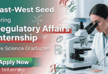 Regulatory Affairs Internship at East-West Seed Bengaluru for Agriculture graduates | Life Sciences Internship