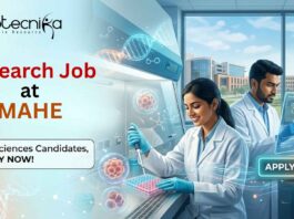 Research Job at MAHE (Manipal Academy of Higher Education). Life Sciences & Clinical Research Candidates, Apply Now.
