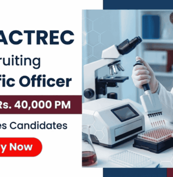 Life Sciences Job at TMC ACTREC | Earn Upto Rs. 40,000 PM | Scientific Officer Role TMC ACTREC Recruitment - Scientific Officer Vacancy. Attend the Walk-In Interview for Life Sciences Jobs and Biotechnology Career Growth.