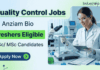 Apply for ANZIAM Bio Quality Control Jobs. Freshers Job for B.Sc/M.Sc Candidates in Bhiwadi with ₹20,000 Salary and Career Growth.