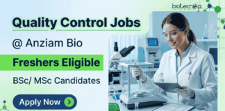 Anziam Bio is Hiring Freshers! Apply Now for Quality Control Jobs Apply for ANZIAM Bio Quality Control Jobs. Freshers Job for B.Sc/M.Sc Candidates in Bhiwadi with ₹20,000 Salary and Career Growth.