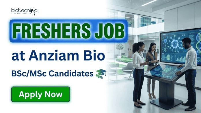 Apply for Quality Control Jobs at ANZIAM Bio. Executive Jobs for B.Sc/M.Sc Freshers interested in Microbiology Sector.