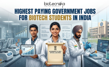 Highest Paying Government Jobs for Biotech Students in India Highest Paying Government Jobs for Biotech Students in India. Three Indian scientists with biotech government job offers.