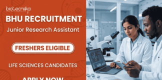Govt Research Jobs at BHU | Freshers are Eligible | Life Sciences Candidates Apply Now Apply for Research Jobs through BHU Recruitment . JRA Vacancy for Life Sciences Career aspirants. Check Eligibility, Salary, and Apply Now.