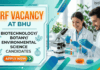Apply for JRF Vacancy under BHU Recruitment. Biotechnology Career Opportunity in CSIR Project. Check Eligibility and Apply Now.