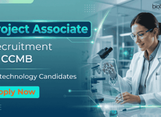 Project Associate Jobs at CCMB | MSc Biotechnology Candidates Attend the Walk-In Interview CCMB Recruitment for Project Associate Jobs. Walk-In Interview for Biotechnology Career in Hyderabad on April 8. Apply Now.