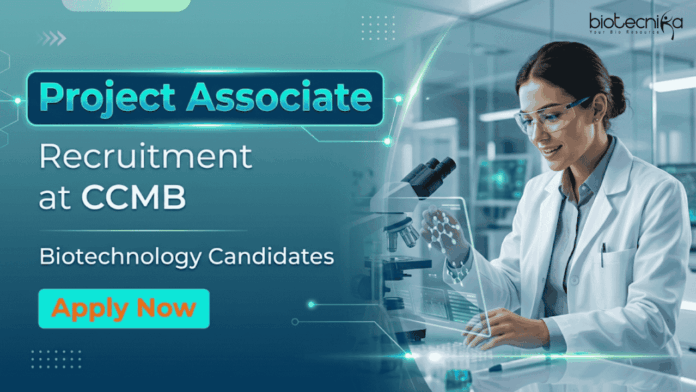 CCMB (3) CCMB Recruitment for Project Associate Jobs. Walk-In Interview for Biotechnology Career in Hyderabad on April 8. Apply Now.