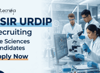 Life Sciences Research Job at CSIR URDIP | Seeking Project Associate | Attend the Walk-In Interview Apply for CSIR URDIP Recruitment Project Associate Jobs. Walk-In for Research Jobs in Patent Informatics with Salary Up to ₹35,000 + HRA.