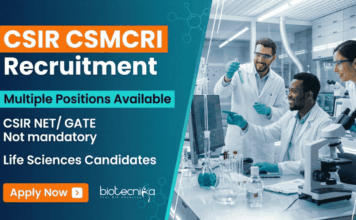 Project Associate Jobs at CSIR CSMCRI | Multiple Posts Available | Apply Now CSIR CSMCRI Recruitment: Multiple Project Associate Jobs. CSIR NET/ GATE Not Mandatory. Apply Now to Build your Life Sciences Career.