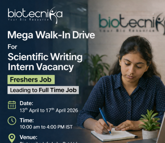 Scientific Writing Intern in Biotech