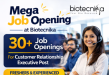 20+ Mega Job Opening at Biotecnika For CRE Post – Freshers & Experienced Attend Walk-In Biotecnika Hiring Customer Relationship Executive. Customer Relationship Executive job at Biotecnika. Great opportunity for life science graduates to build a career in customer success.