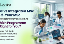 BSc vs Integrated MSc vs 2-Year MSc in Biotechnology at TERI SAS - Which Programme is Right for You. BSc vs Integrated MSc vs MSc Biotechnology TERI SAS guide Biotechnology courses after 12th TERI SAS Choose the right biotechnology programme TERI SAS
