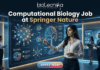 Computational Biology Job at Springer Nature – Build Your Science Communication Career Today!! Computational Biology Job at Springer Nature – Build Your Science Communication Career Today!! Biotecnika corporate logo and tagline: "Your Bio Resource". The logo features the text "biotecnika" in a modern, black, bold sans-serif font. Below it, in a smaller, thinner font, is the text "Your Bio Resource". To the right of the brand name, there is a stylized, elegant black icon of a dynamic, leaping human figure formed by flowing curved lines, with a simple dot for a head. All elements are in black against a white background.