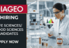Apply for Life Sciences Jobs under Diageo Careers. Food Tech Jobs in Beverage industry. Postgraduates Candidates are Eligible.