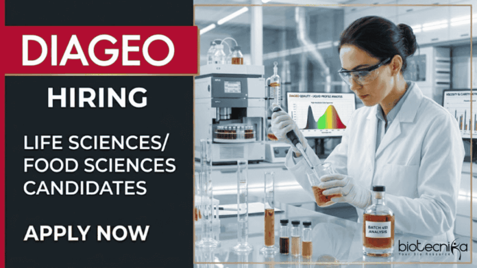 Diageo (2) Apply for Life Sciences Jobs under Diageo Careers. Food Tech Jobs in Beverage industry. Postgraduates Candidates are Eligible.