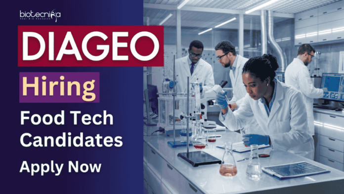 Diageo Food Tech Jobs under Diageo Careers: Explore FMCG Senior Executive Role in Alwar with 2–5 years Experience. Apply Now!