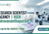 Research Scientist vacancy at IISER Thiruvananthapuram | Apply