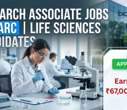 Research Associate Jobs at BARC | Life Sciences Grads | Apply