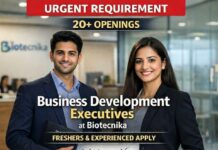 Immediate Joiners Wanted! 20+ Vacancies For Business Development Executive Job at Biotecnika | Freshers Attend Walk-In