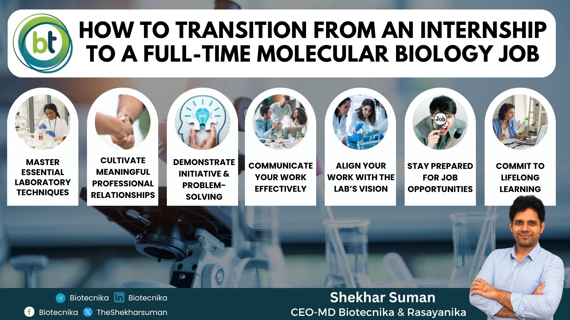 How to Transition from an Internship to a Full-Time Molecular Biology Job