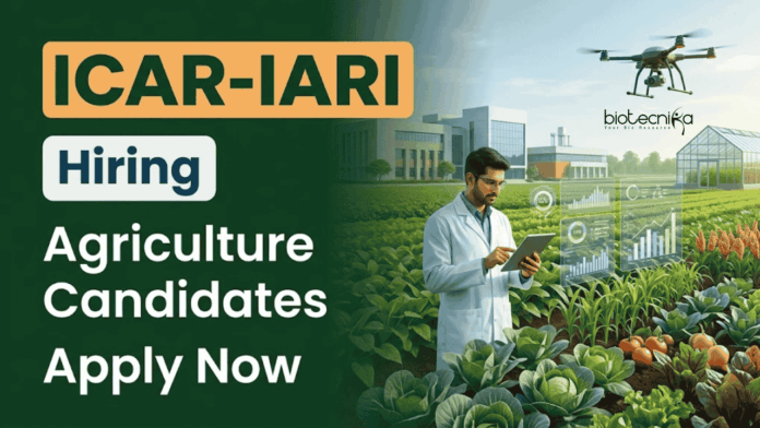 IARI Agriculture Jobs at ICAR-IARI Recruitment. Apply for Young Professional Jobs. Last Date 07 May 2026 . Apply Now!