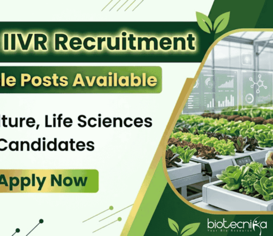 Apply for ICAR IIVR Recruitment Research Jobs. Build your Career in Life Sciences with ICAR Walk-In Roles for JRF, SRF, RA & more.