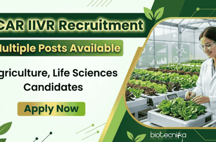 Life Sciences Multiple Research Jobs at ICAR-IIVR | Attend the Walk-In Interview Apply for ICAR IIVR Recruitment Research Jobs. Build your Career in Life Sciences with ICAR Walk-In Roles for JRF, SRF, RA & more.
