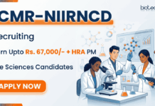 Govt Life Sciences Research Scientist Jobs at ICMR NIIRNCD | Earn Upto Rs. 67,000/- + HRA | Attend the Walk-In Interview Apply for ICMR Research Scientist Jobs. Explore ICMR NIIRNCD Recruitment for Life Sciences Career with ₹67,000 salary. Walk-in on April 15.