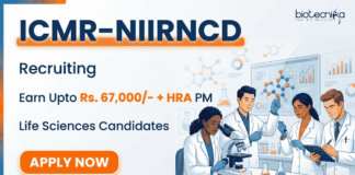 Govt Life Sciences Research Scientist Jobs at ICMR NIIRNCD | Earn Upto Rs. 67,000/- + HRA | Attend the Walk-In Interview Apply for ICMR Research Scientist Jobs. Explore ICMR NIIRNCD Recruitment for Life Sciences Career with ₹67,000 salary. Walk-in on April 15.