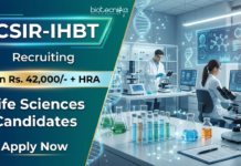 Research Jobs at CSIR-IHBT | Earn Rs. 42,000/- + HRA | Life Sciences Candidates Attend the Walk-In Interview Apply for CSIR IHBT Recruitment. Explore Research Jobs and Grow your Career in Life Sciences with High-Paying Opportunities.