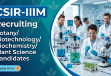 Life Sciences Research at CSIR-IIIM | Apply Now for Project Associate Jobs Apply for CSIR IIIM Recruitment. Project Associate Jobs Open for Candidates Interested in Life Sciences Research at Jammu.