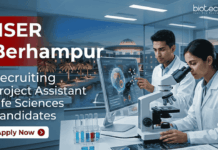 Apply Now for Life Sciences Jobs at IISER Berhampur | MSc Candidates are Eligible Apply for IISER Berhampur Recruitment. Explore Life Sciences Jobs for Project Assistant with ₹20,000 + HRA & Start your Research Career Now.